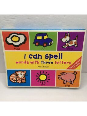 I Can Spell Flip Card Book 75 Illustrated Words Kingfisher Educational Fun
